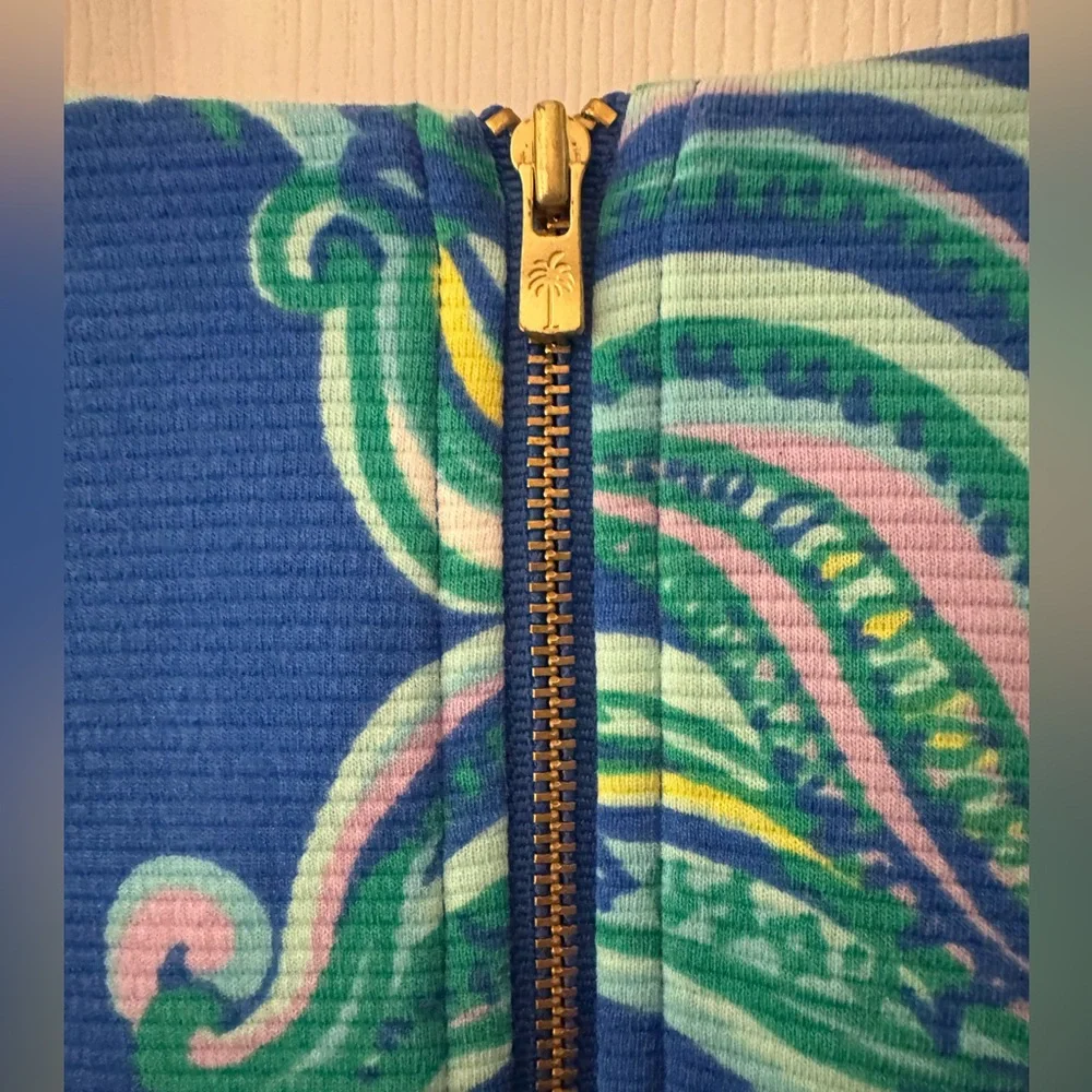 Lilly Pulitzer Layton Blue Crush Shift Dress, She Got Sole Size XL, NWT - Picture 3 of 12